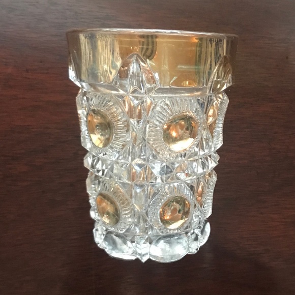 Newport “Bull’s Eye and Daisy” Antique Tumbler by U.S. Glass Co. - Picture 4 of 10